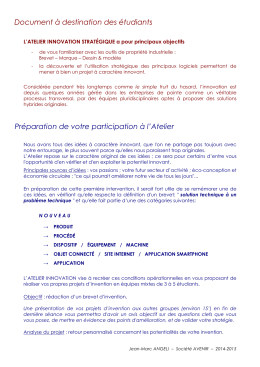 Document à destination des étudiants - Master GEDD