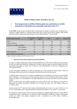 communique de presse