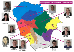 Vos agents recenseurs par district