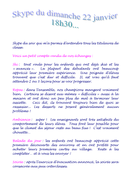 Skype du 22/01/2017 à 18h30
