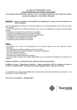 Gardien de police municipale