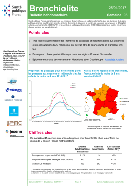 Bulletin semaine 3 - InVS