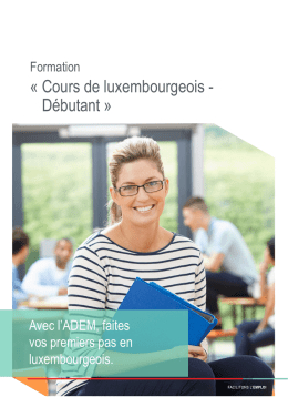 Cours de luxembourgeois - Débutant