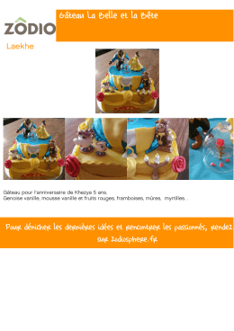 G&acirc;teau La Belle et la B&ecirc;te