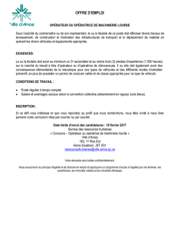 offre d`emploi
