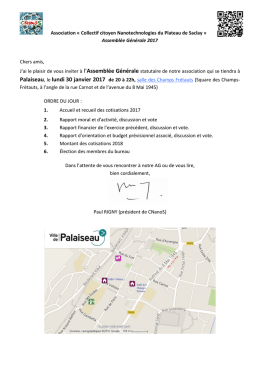 Invitation - Collectif citoyen Nanotechnologies du Plateau de Saclay