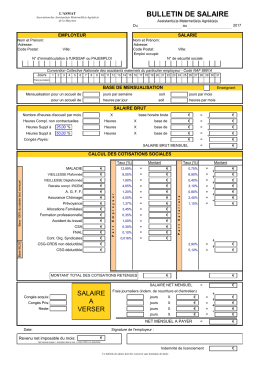 bulletin de salaire