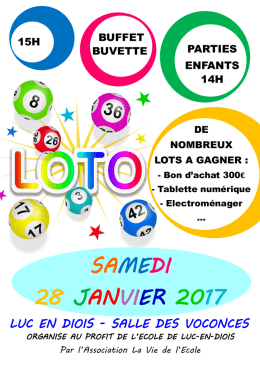 SAMEDI 28 JANVIER 2017