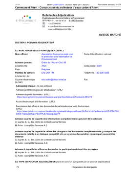 Commune d`Attert - Construction du collecteur d`eaux us&eacute;es d`Attert