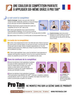 Pro Tan DIY Directions FR CA