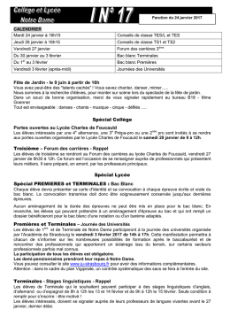 t&eacute;l&eacute;chargement - Bienvenue sur le site de NOTRE-DAME