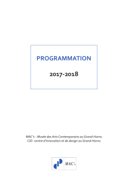 PROGRAMMATION - Grand