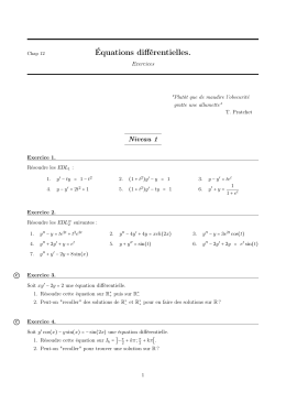 &Eacute;quations diff&eacute;rentielles.