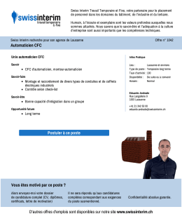 Automaticien CFC - PDF de l`Annonce du 27.01.2017