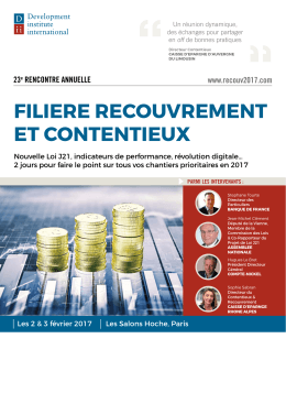 filiere recouvrement et contentieux