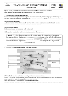 transmission de mouvement