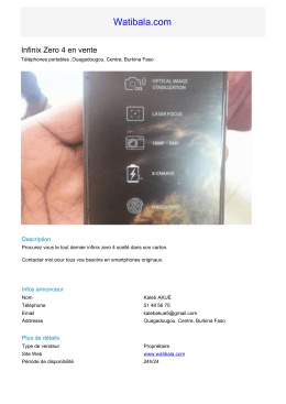 Watibala.com - Infinix Zero 4 en vente