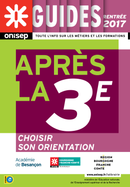 Apr&egrave;s la 3e, rentr&eacute;e 2017