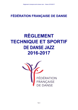Télécharger le réglement 2016/2017