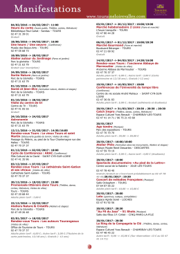 Manifestations du 20 au 29 janvier 2017