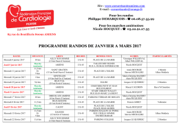 Programme randonnees janvier a mars 2017