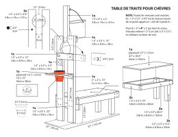 table de traite pour ch&egrave;vres