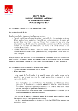 compte rendu debat