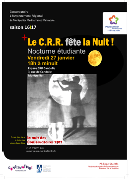 Nocturne étudiante - Conservatoire de Montpellier