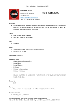 annexe &ndash; plan de sc&egrave;ne