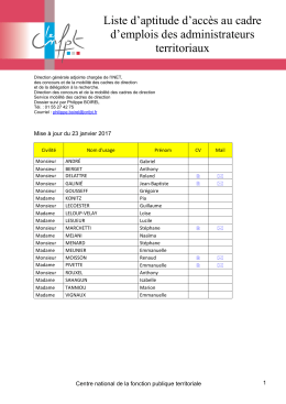 Liste d`aptitude (AT-Co) Administrateur concours