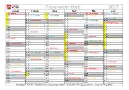 Kalender 2017 - Freiwillige Feuerwehr Korb