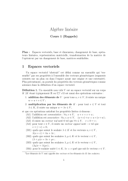 Algèbre linéaire