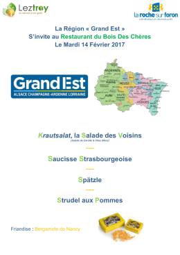 "grand-est" au restaurant du Bois des Ch&egrave;res le 14 f&eacute;vrier 2017