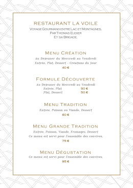Télécharger le menu La Voile