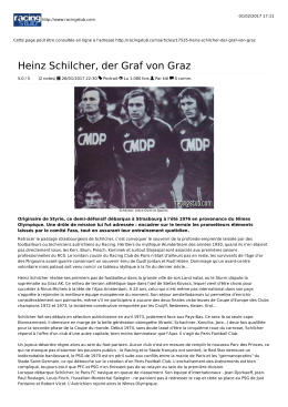 Heinz Schilcher, der Graf von Graz