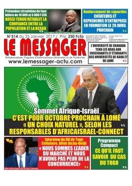 messager n&deg; 514 - Republic of Togo