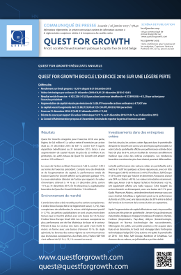 Quest for Growth NV