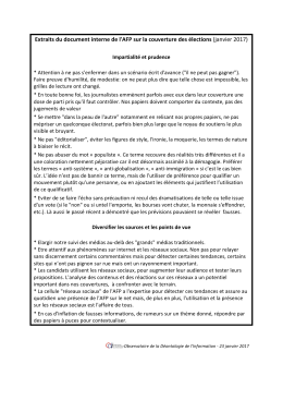 Extraits du document interne de l`AFP