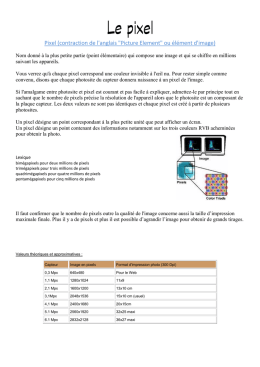 Pixel (contraction de l`anglais "Picture Element" ou