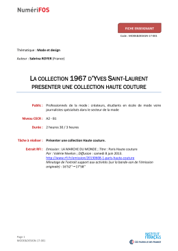 Fiche enseignant - Centre de langue fran&ccedil;aise
