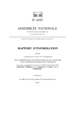 N° 4395 ASSEMBLÉE NATIONALE