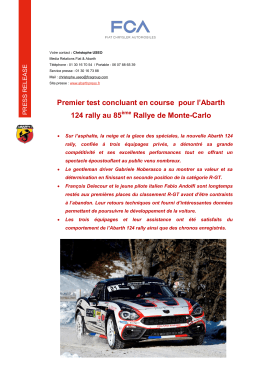Abarth Press Release