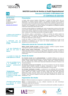Plaquette Master SICG 2017-2018 - IGR-IAE Rennes