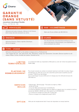 garantie orange (sans vetust&eacute;)