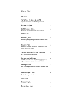 Menu du midi en version PDF