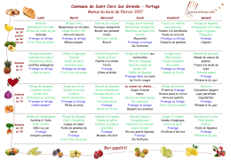 Portage des repas du 30-01-2017 au 25-02