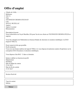 Offre d`emploi