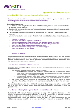 jamais d`anti-inflammatoires non stéroïdiens (AINS)