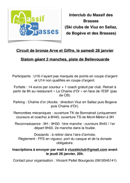 Circuit de Bronze Brasses/Viuz