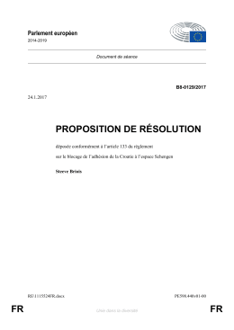 FR FR PROPOSITION DE R&Eacute;SOLUTION